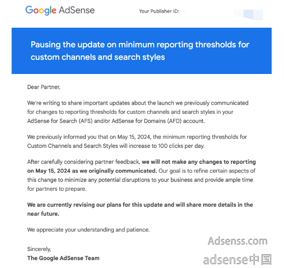 Google Adsense Reporting